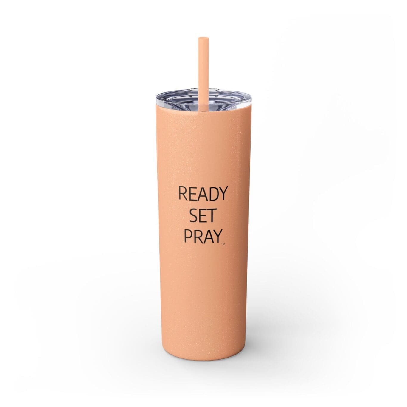 Cup Skinny Tumbler with Straw, 20oz READY SET PRAY TM - Image 9