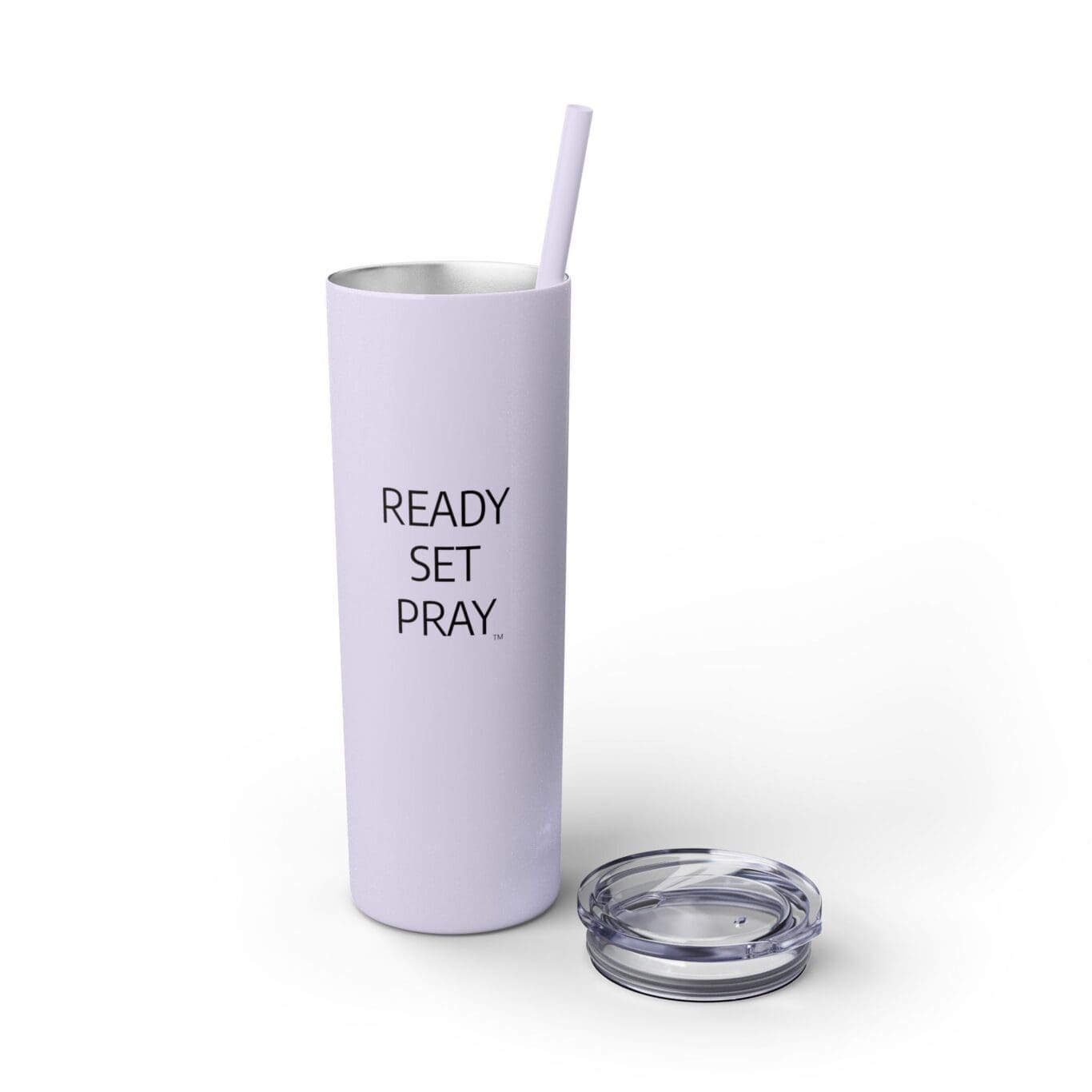 Cup Skinny Tumbler with Straw, 20oz READY SET PRAY TM - Image 16