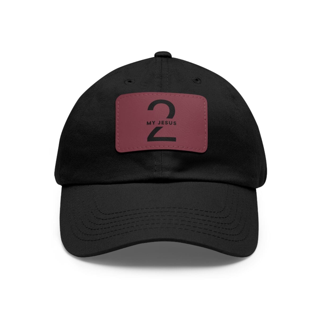 Hat with Leather Patch (Rectangle) My Jesus 2 Logo TM - Image 13
