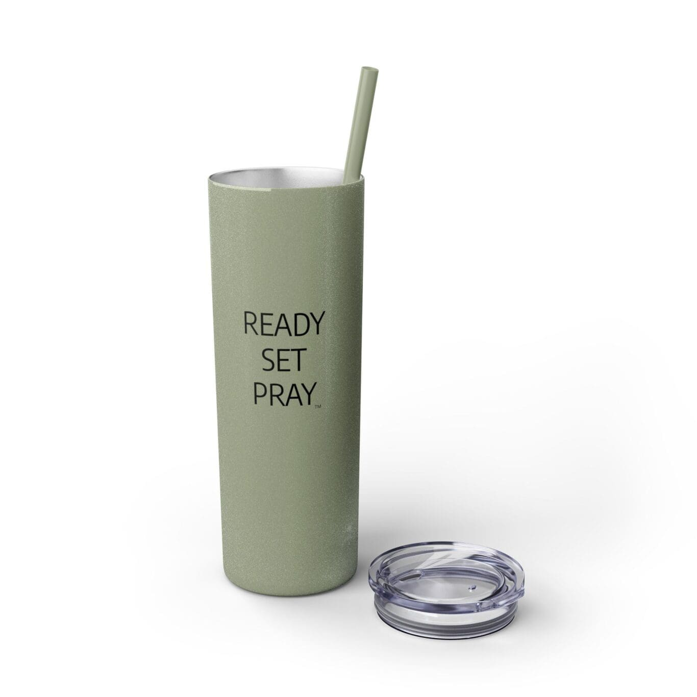 Cup Skinny Tumbler with Straw, 20oz READY SET PRAY TM - Image 22