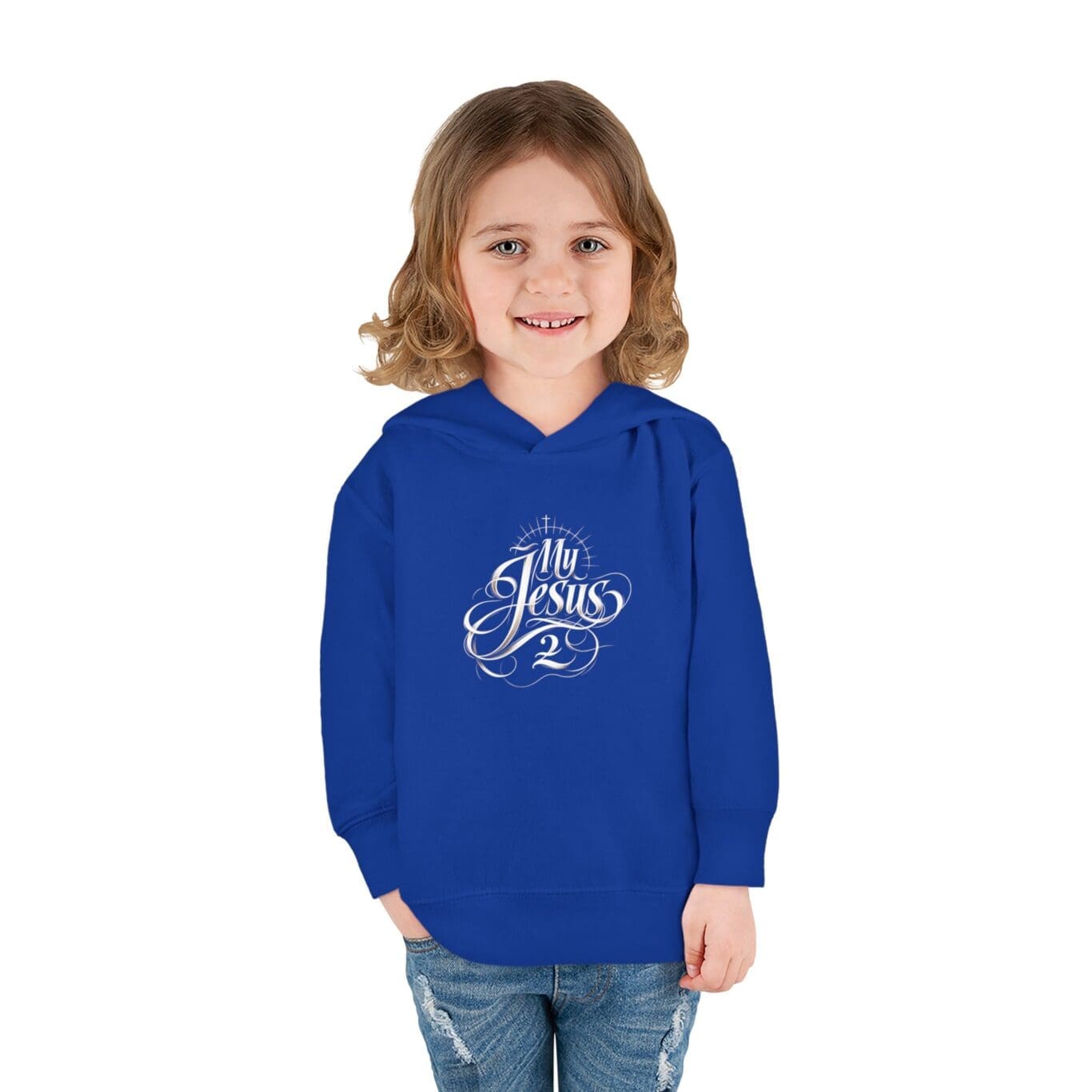 Toddler Pullover Fleece Hoodie My Jesus 2 TM - Image 12