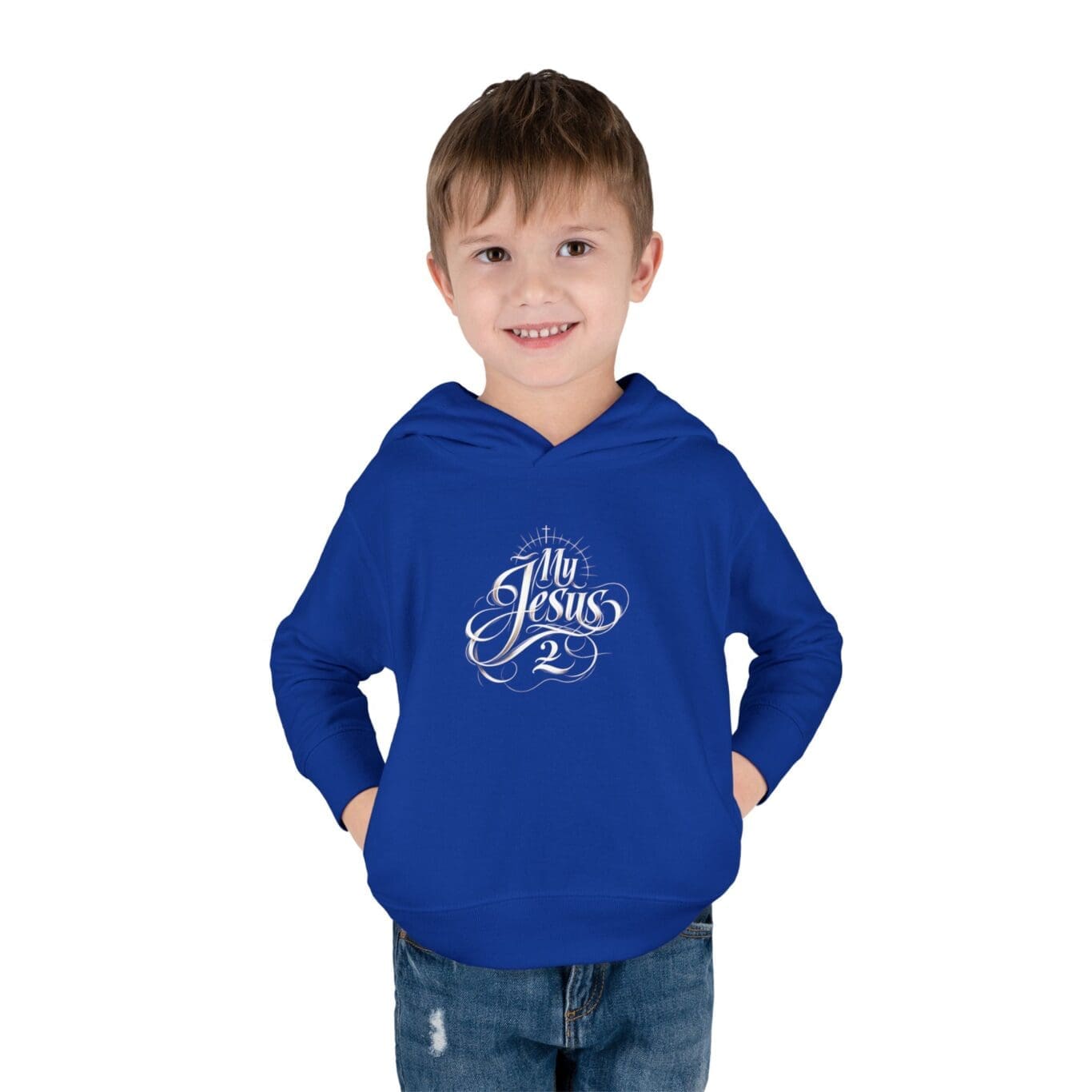 Toddler Pullover Fleece Hoodie My Jesus 2 TM - Image 11