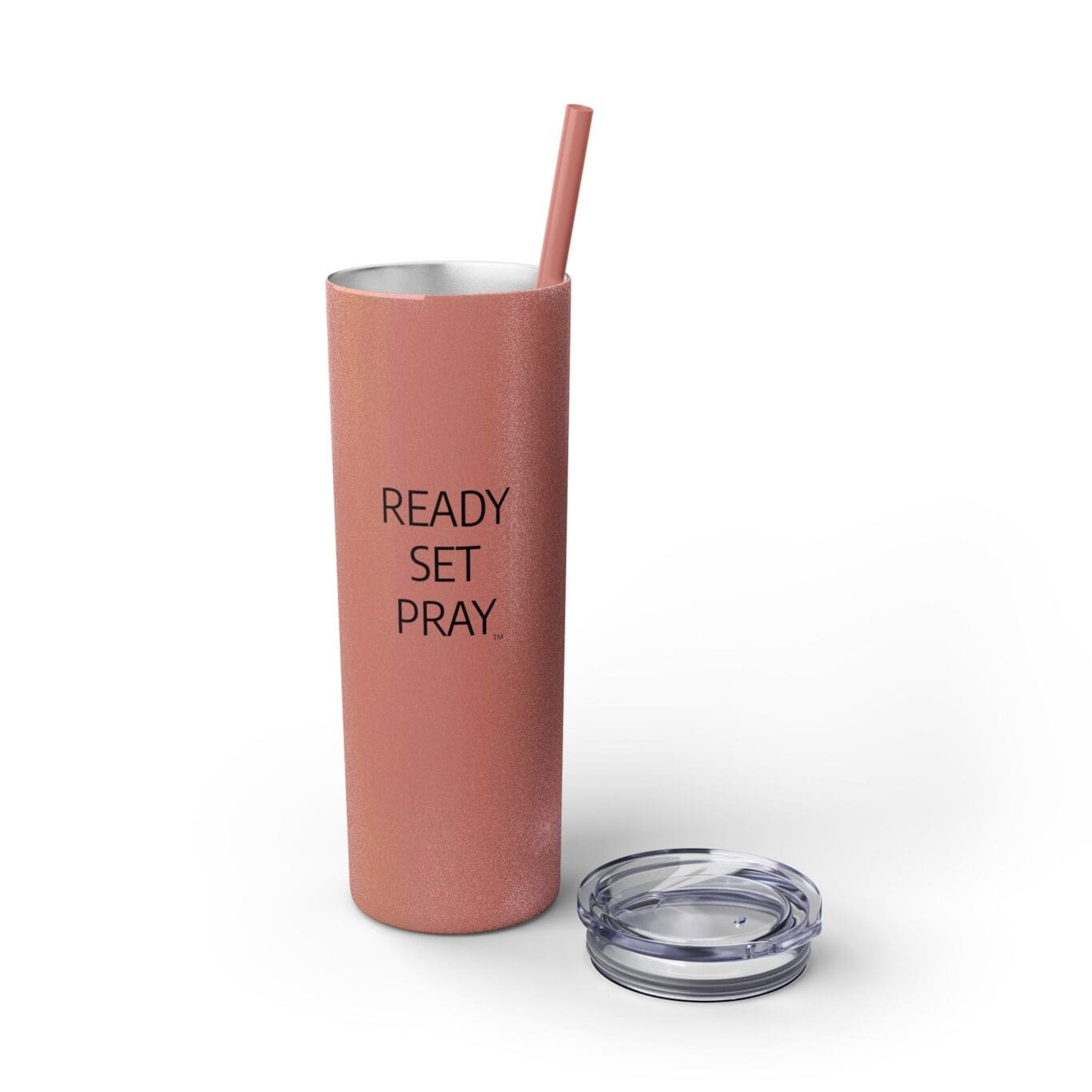Cup Skinny Tumbler with Straw, 20oz READY SET PRAY TM - Image 12
