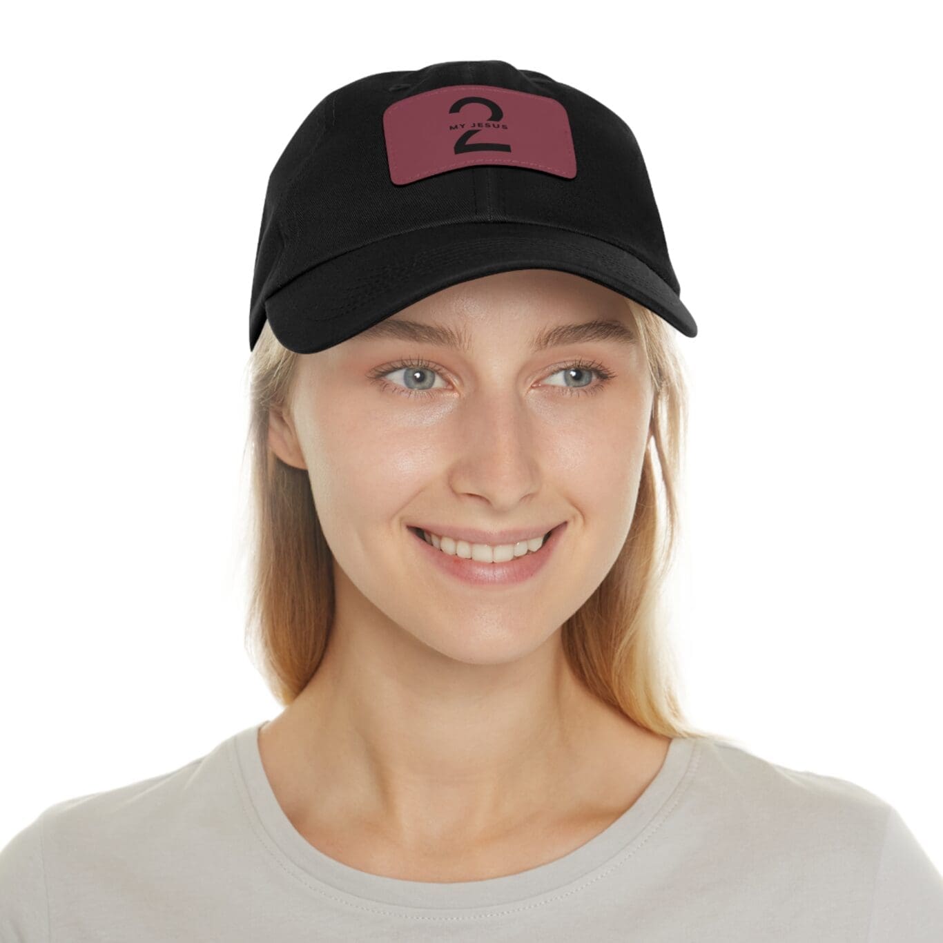 Hat with Leather Patch (Rectangle) My Jesus 2 Logo TM - Image 16