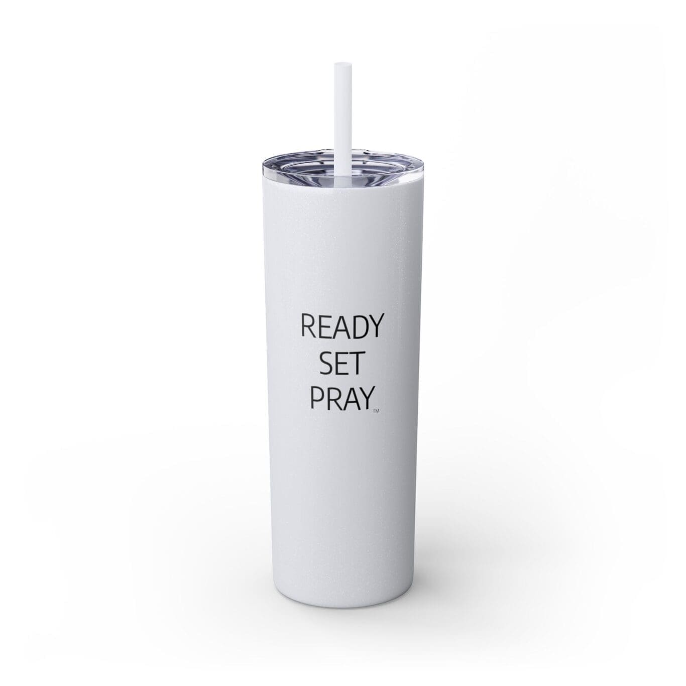 Cup Skinny Tumbler with Straw, 20oz READY SET PRAY TM - Image 13
