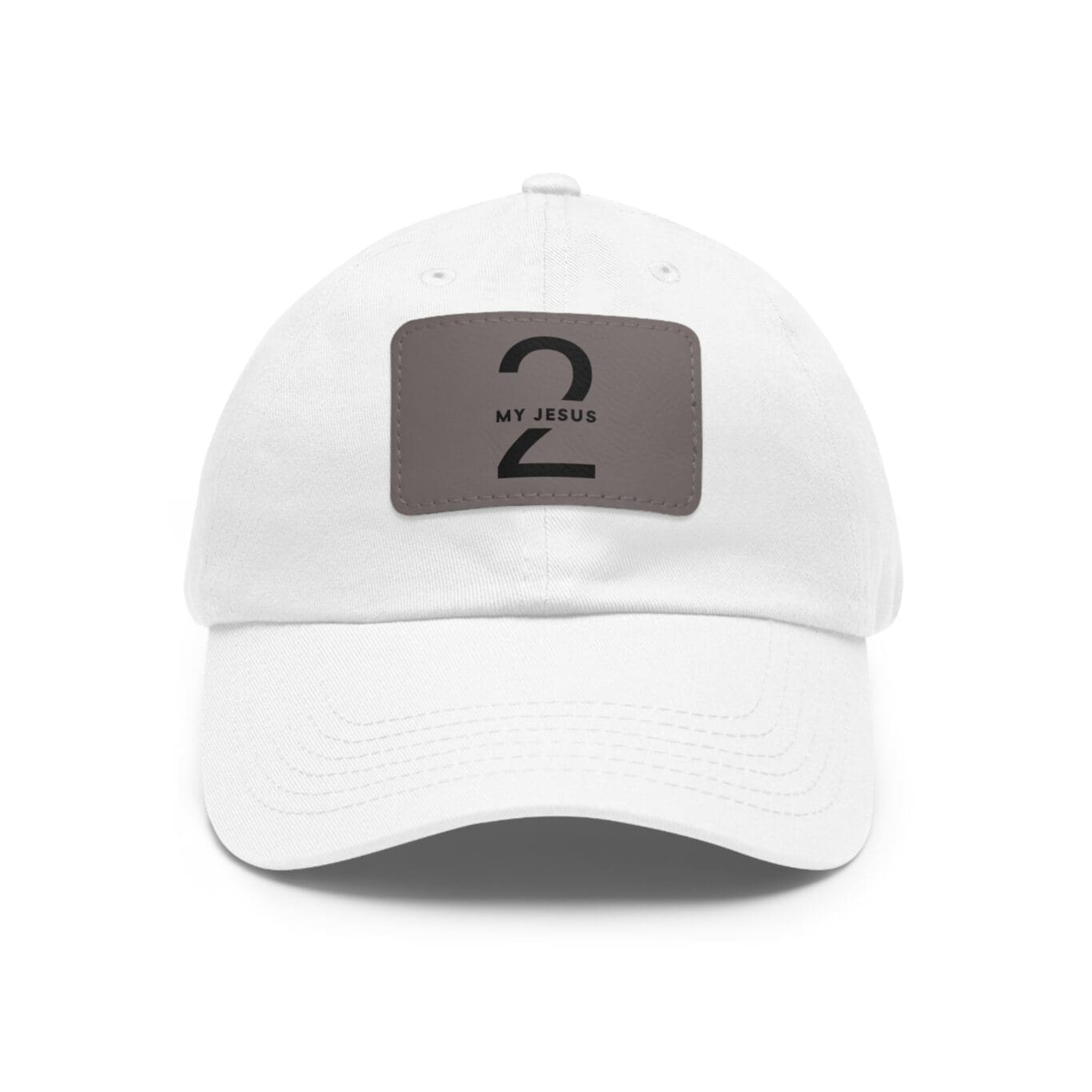 Hat with Leather Patch (Rectangle) My Jesus 2 Logo TM - Image 33