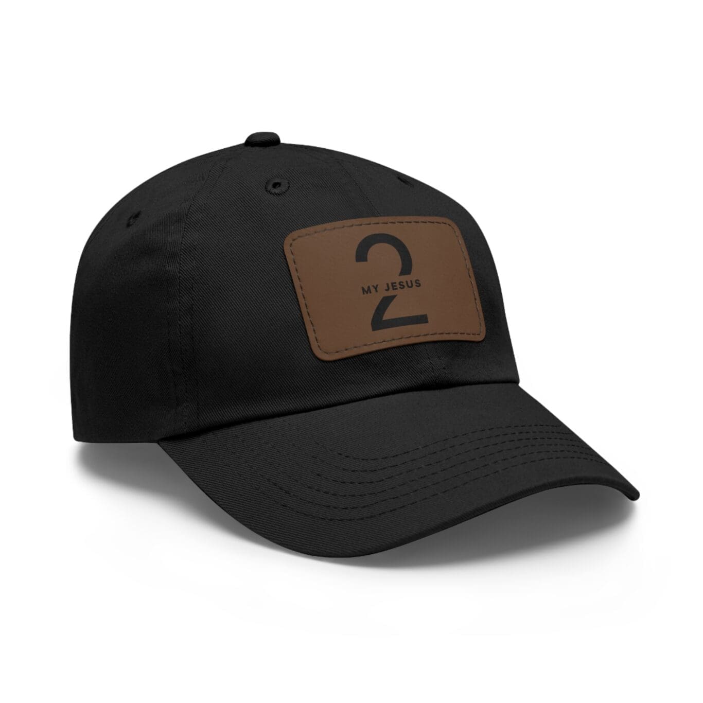 Hat with Leather Patch (Rectangle) My Jesus 2 Logo TM - Image 10