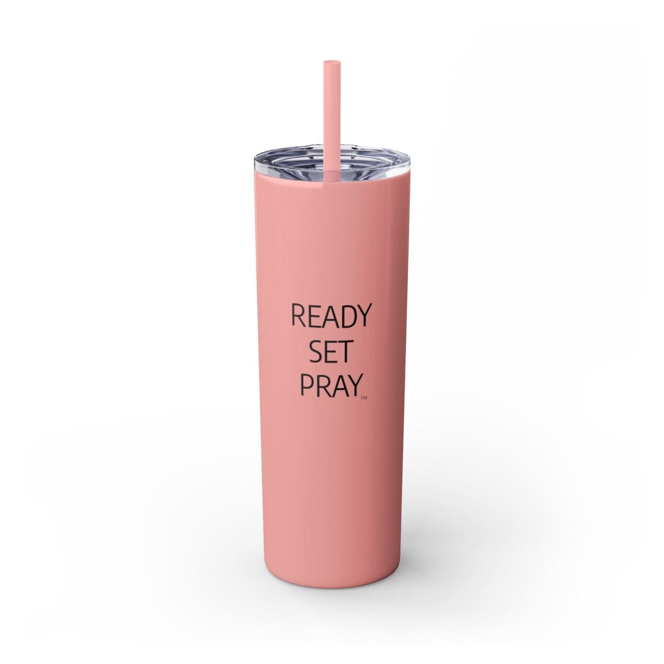 Cup Skinny Tumbler with Straw, 20oz READY SET PRAY TM - Image 7