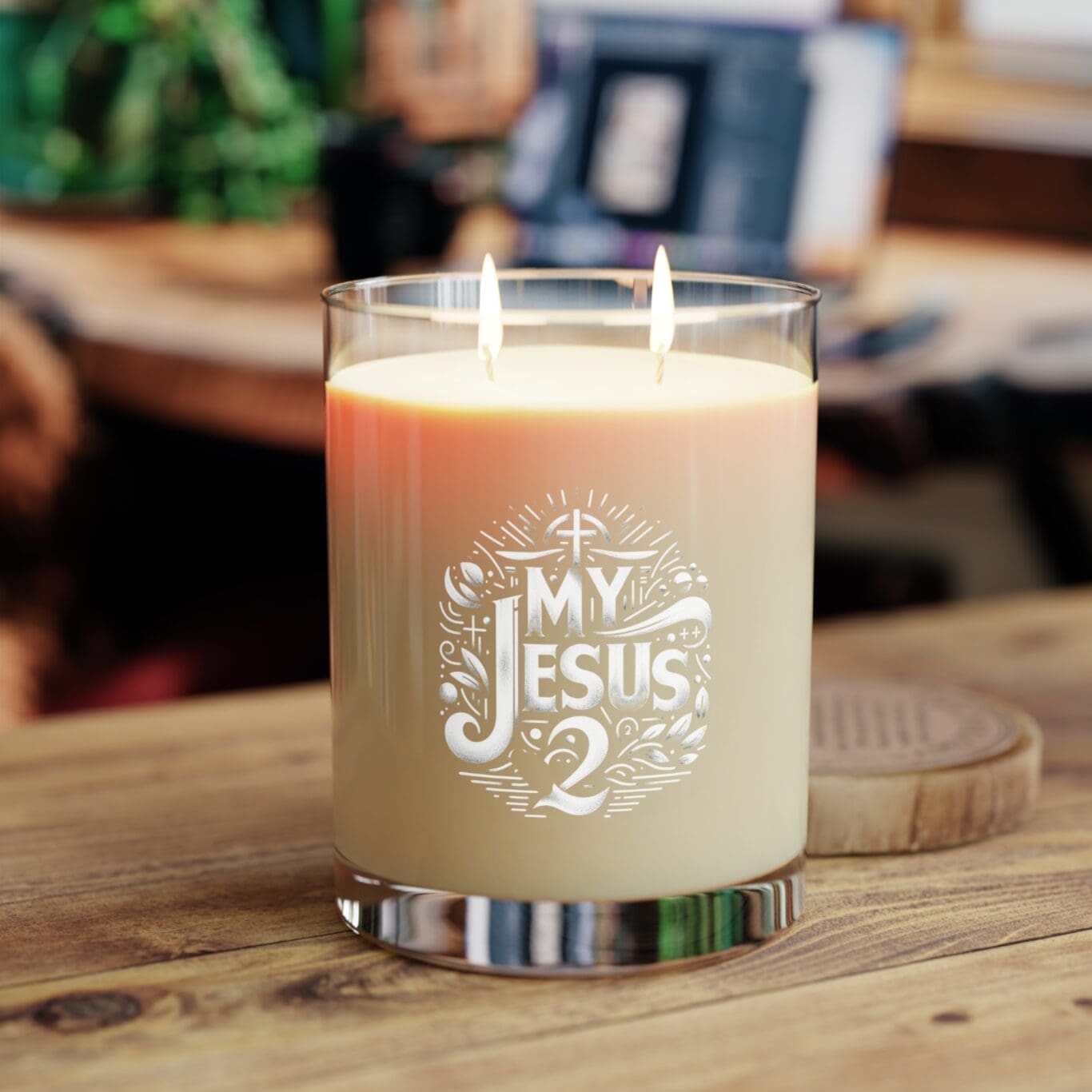 Scented Candle - Full Glass, 11oz My Jesus 2 TM - Image 8
