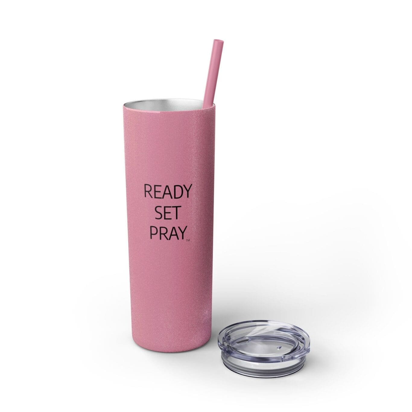 Cup Skinny Tumbler with Straw, 20oz READY SET PRAY TM - Image 18