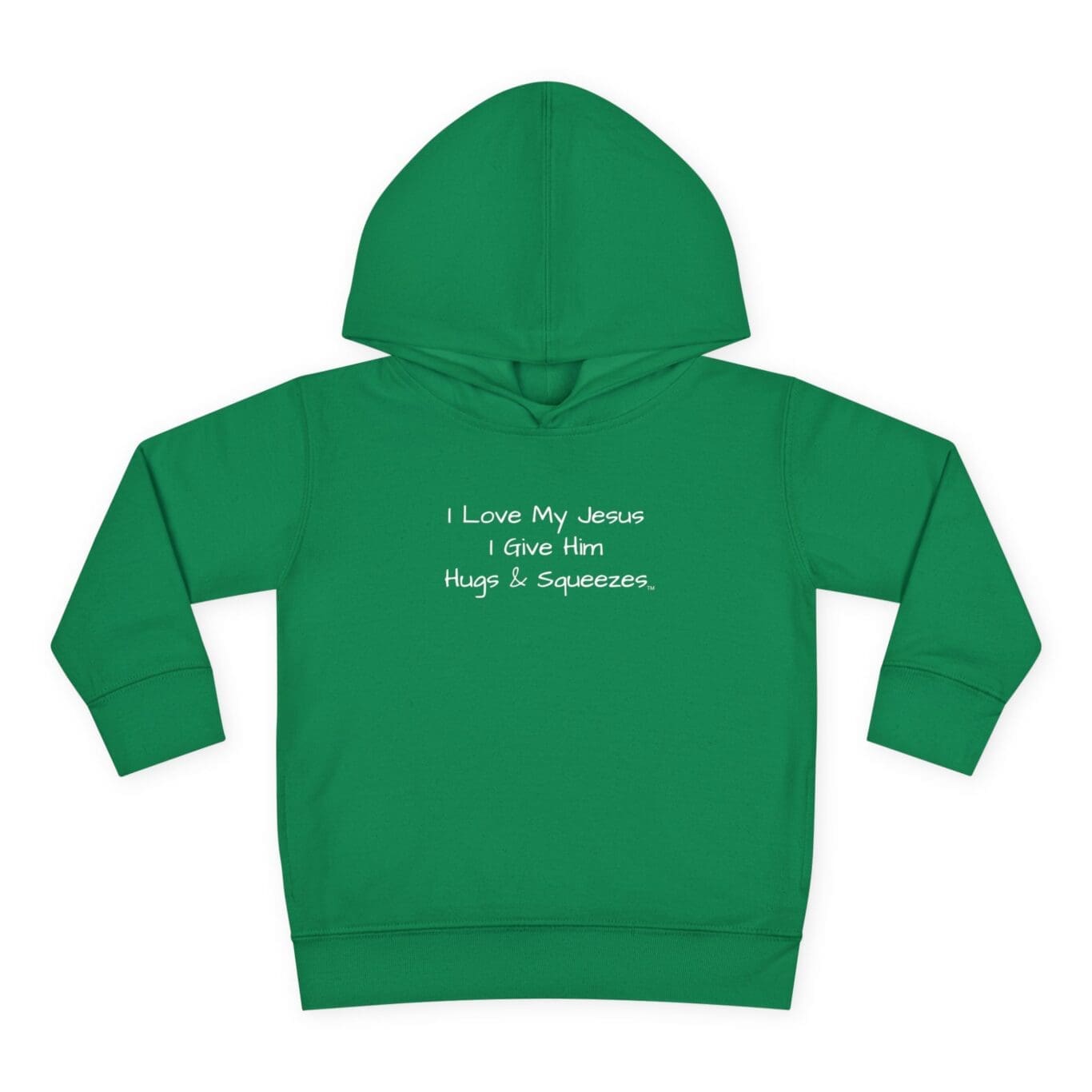 I Love My Jesus I Give Him Hugs & Squeezes Toddler Pullover Fleece Hoodie TM - Image 10