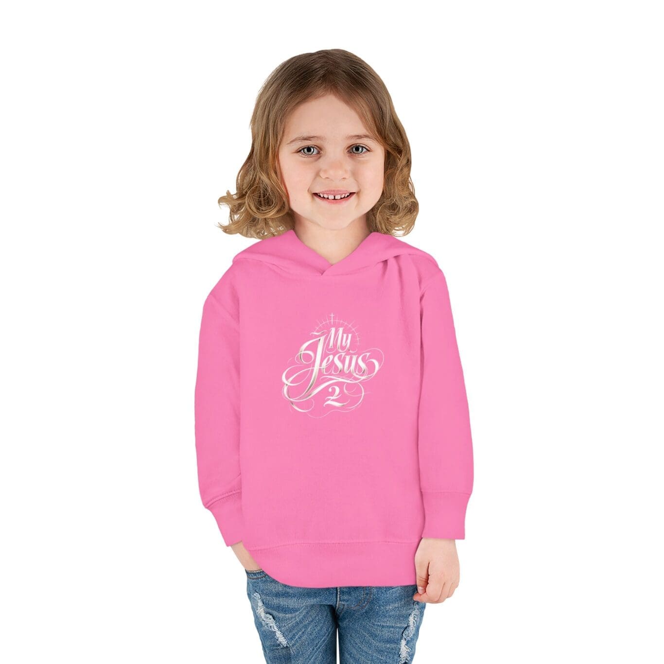 Toddler Pullover Fleece Hoodie My Jesus 2 TM - Image 21