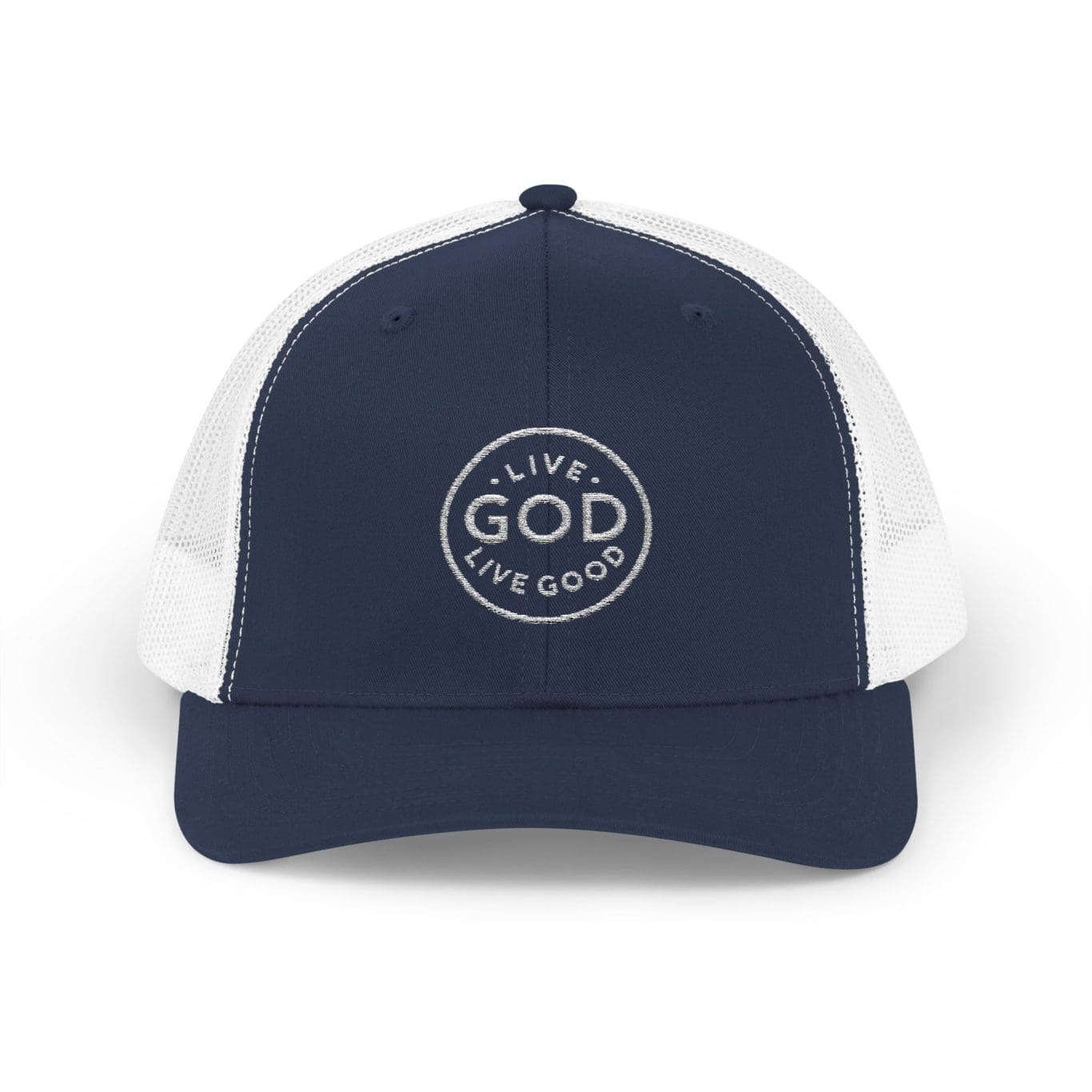 A Snapback Trucker Cap LIVE GOD LIVE GOOD TM