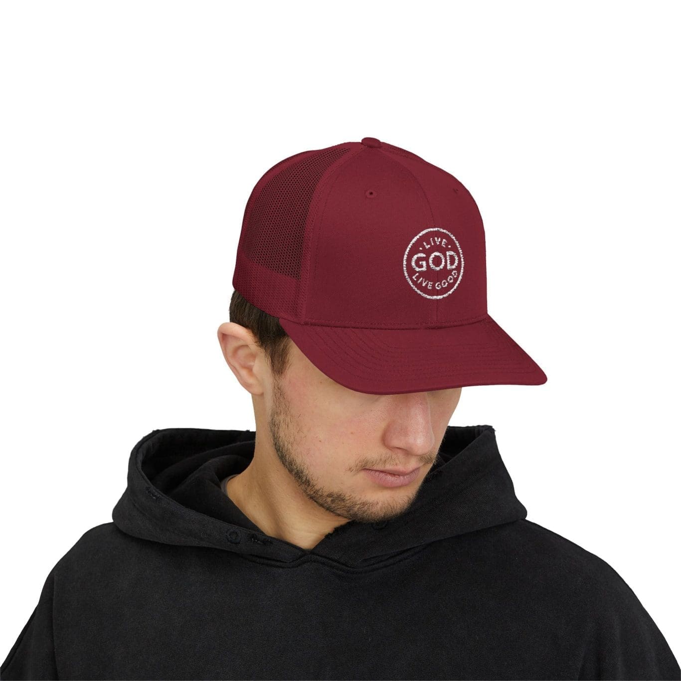 A Snapback Trucker Cap LIVE GOD LIVE GOOD TM - Image 79