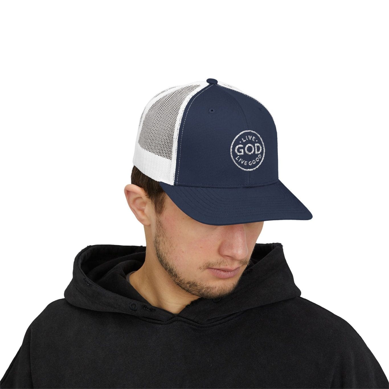 A Snapback Trucker Cap LIVE GOD LIVE GOOD TM - Image 3