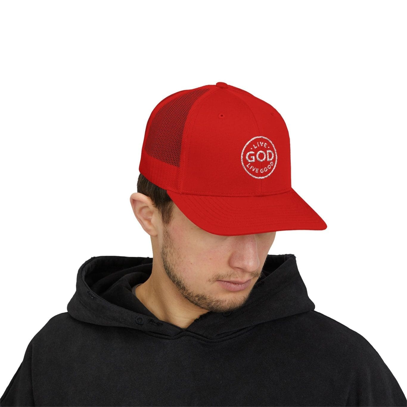A Snapback Trucker Cap LIVE GOD LIVE GOOD TM - Image 11