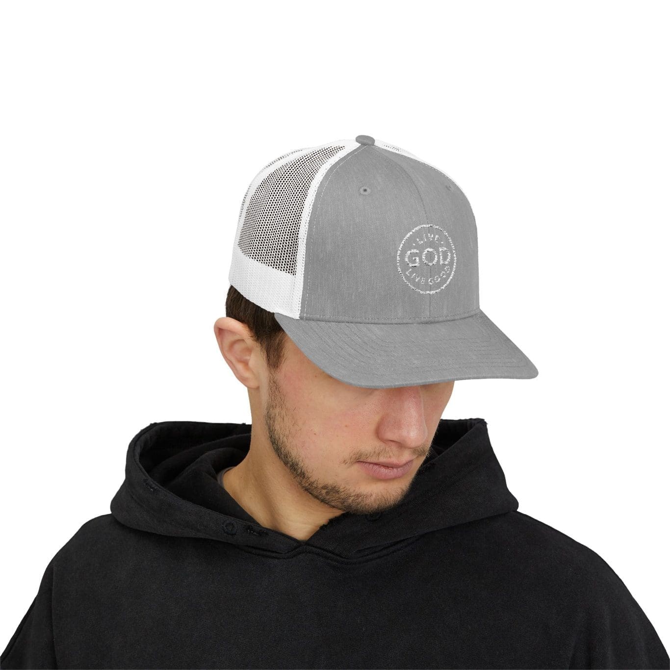A Snapback Trucker Cap LIVE GOD LIVE GOOD TM - Image 67