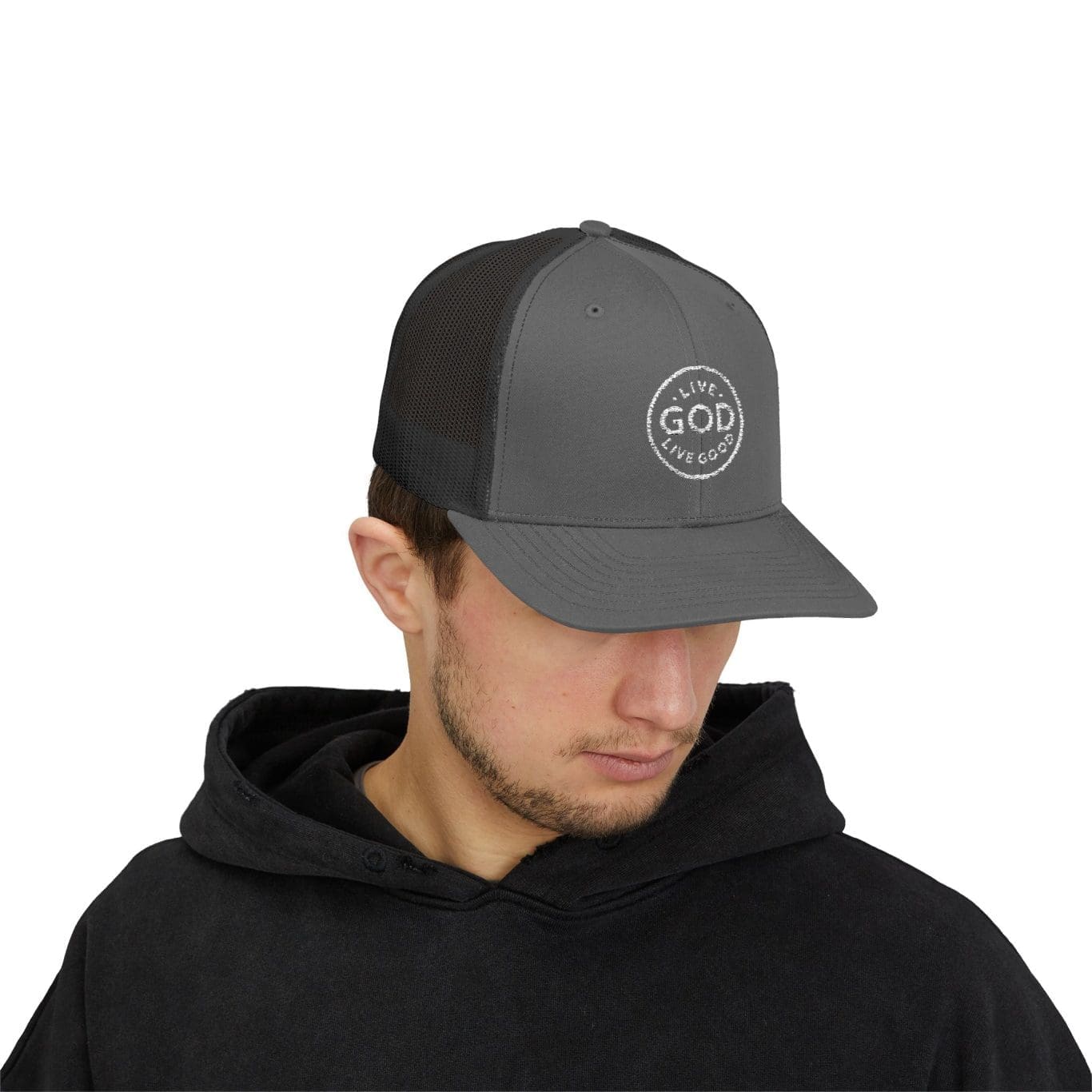 A Snapback Trucker Cap LIVE GOD LIVE GOOD TM - Image 35
