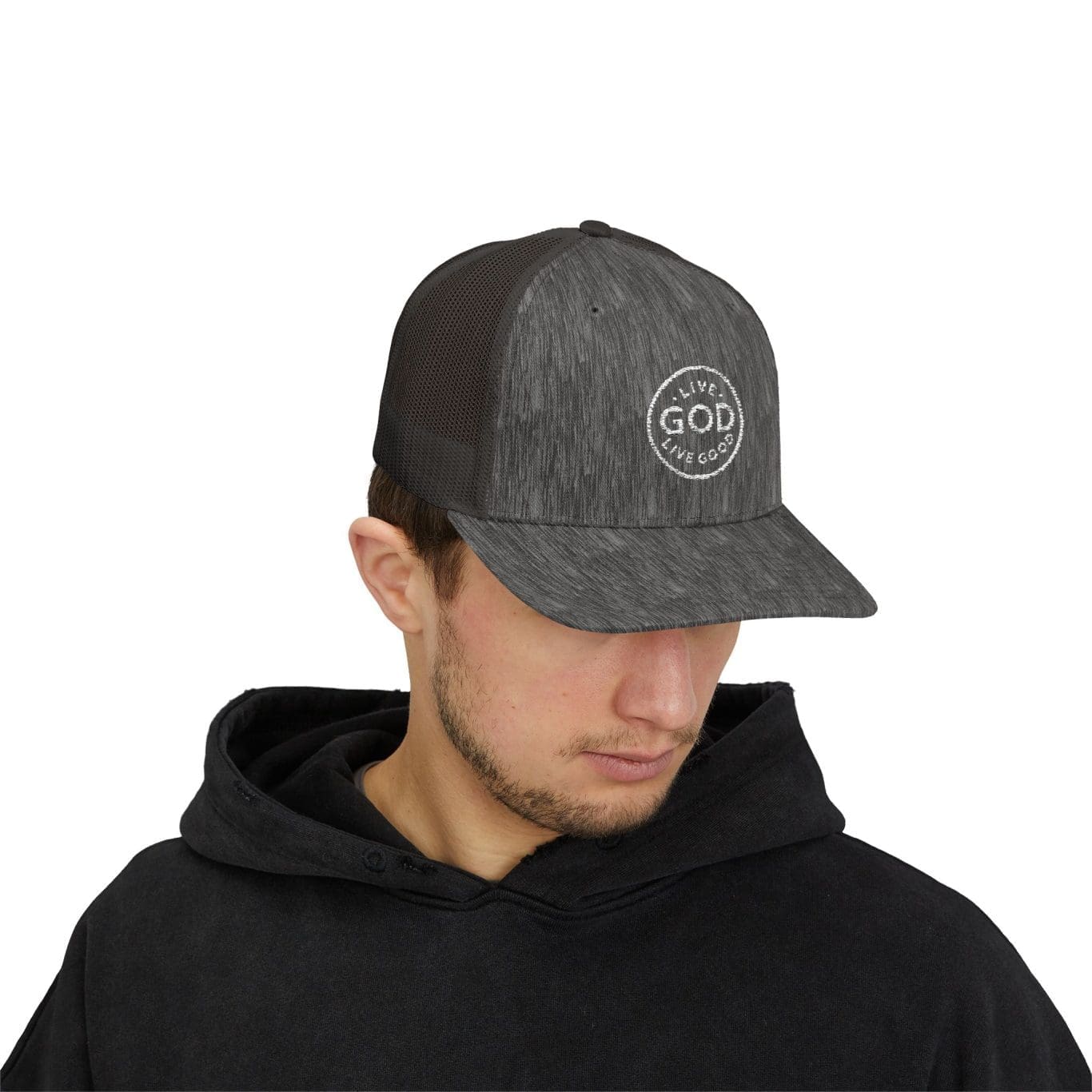 A Snapback Trucker Cap LIVE GOD LIVE GOOD TM - Image 55