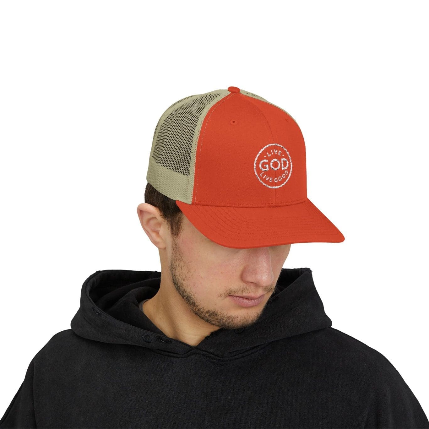 A Snapback Trucker Cap LIVE GOD LIVE GOOD TM - Image 7