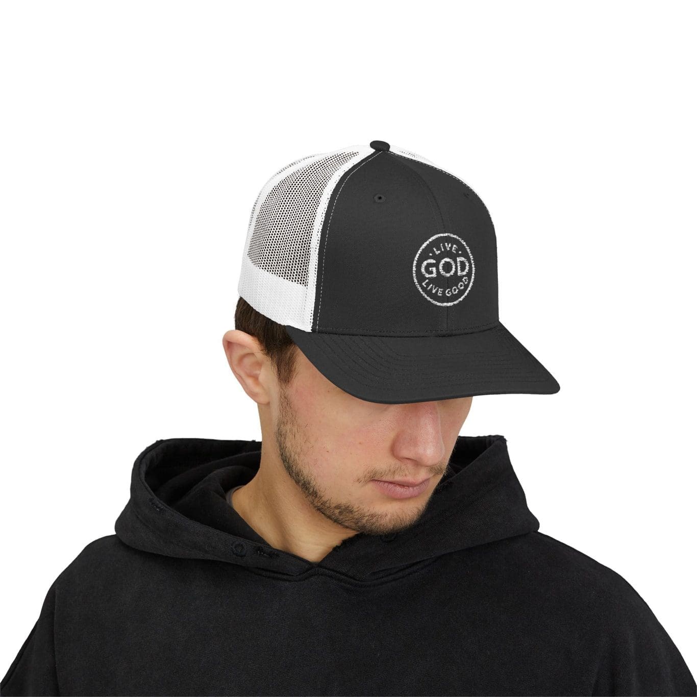 A Snapback Trucker Cap LIVE GOD LIVE GOOD TM - Image 31