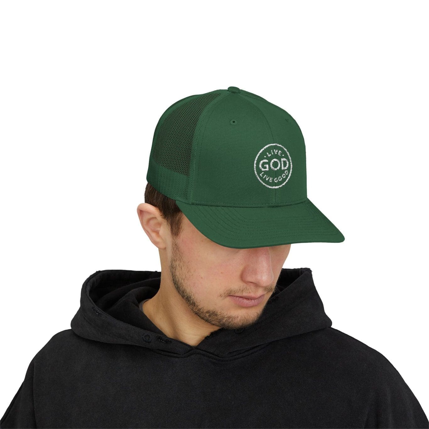 A Snapback Trucker Cap LIVE GOD LIVE GOOD TM - Image 63