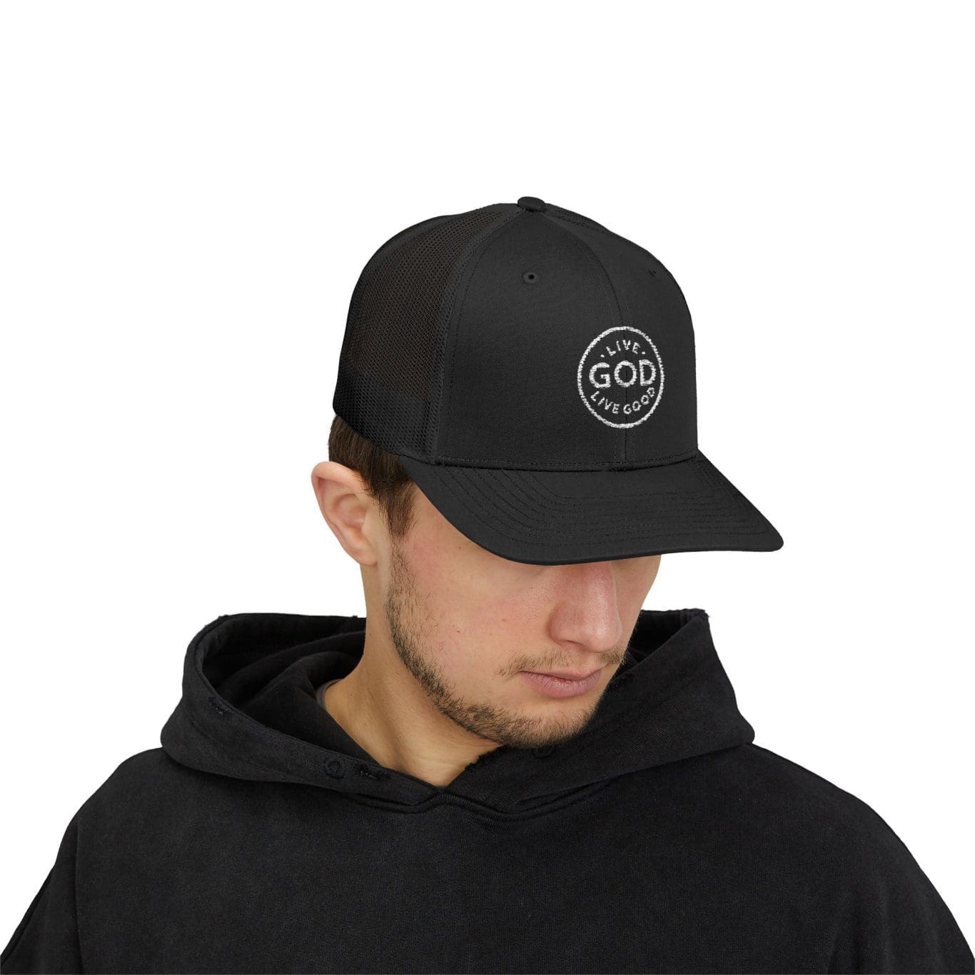 A Snapback Trucker Cap LIVE GOD LIVE GOOD TM - Image 23