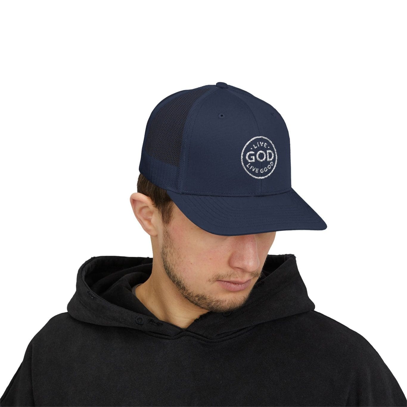 A Snapback Trucker Cap LIVE GOD LIVE GOOD TM - Image 71